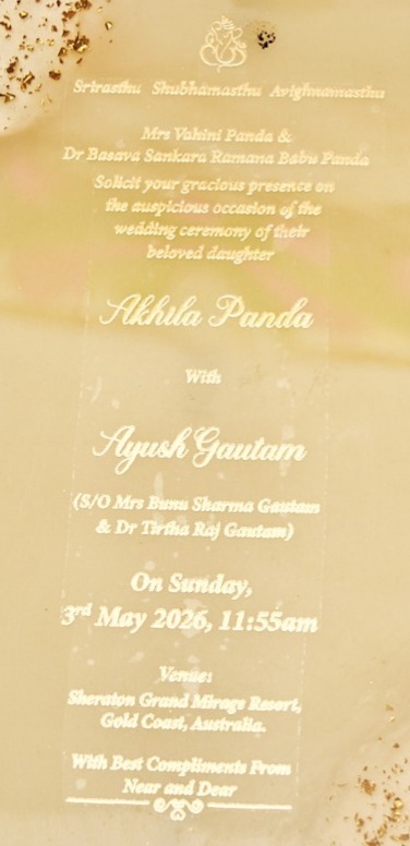 Akhila Ayush Wedding 03.05.2026